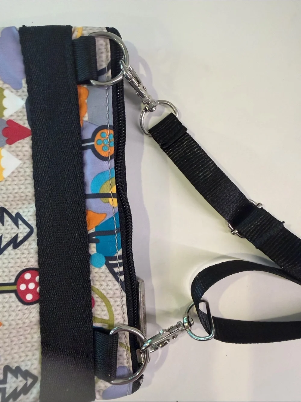 LeSportsac Multi-Color Cable Car Print Crossbody Bag